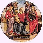 Madonna Enthroned with Child and Two Saints Pietro